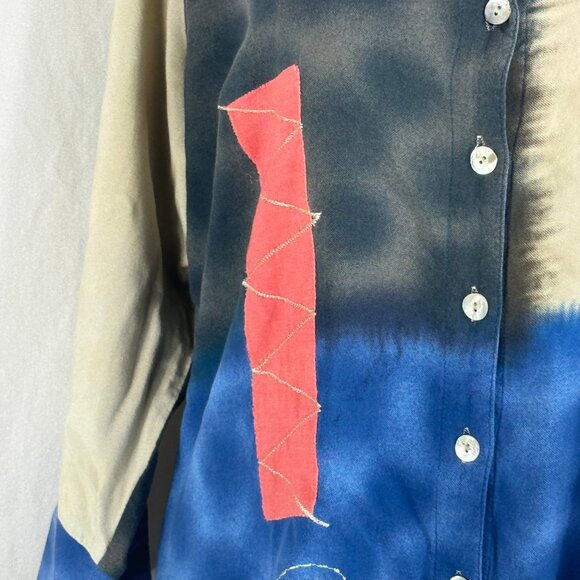 Parsley & Sage Abstract Art Tunic Top Size Medium - Picture 4 of 12